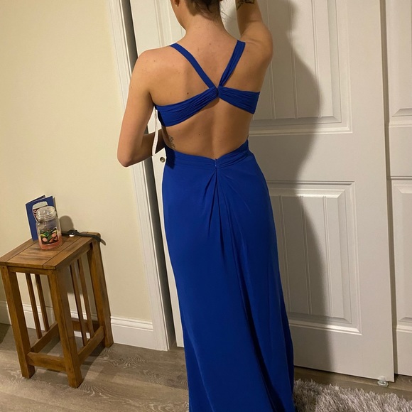 NWT ROYAL BLUE GOWN SIZE 2 will fit a 00-0 & 2 - Picture 8 of 13